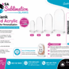 Laser Blanks : 3mm CLEAR Acrylic Arched Boards with lip &amp 5mm Clear Acrylic Stand (A6, A5, A4, A3)