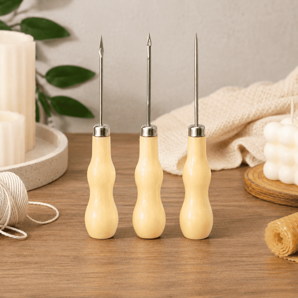 Arts & Crafts : 3-Piece Candle Wick Punch Tool Set