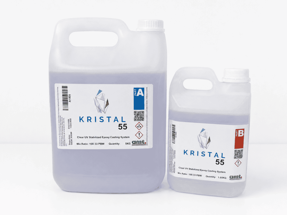 KristalEpoxy Resin Supplies : KRISTAL™ 55 Clear Epoxy Casting Resin – 6.65kg Kit