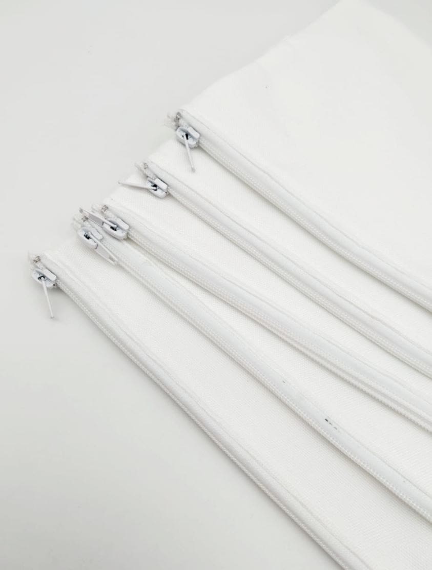 Sublimation Blanks : White & Black Makeup/Pencil Bags