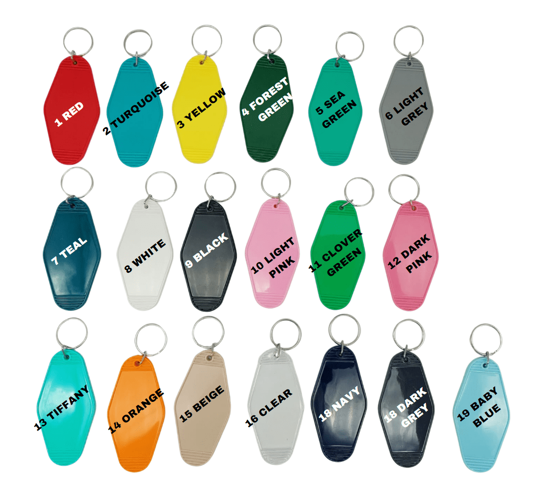 Motel Keychains Motel Acrylic Keychains