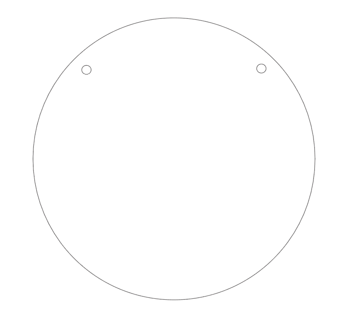 Acrylic Blanks : Various Circle/Discs 20 to 50cm in 1.5, 2, 3 or 5mm