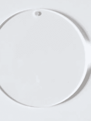 Laser Acrylic Shapes : CLEAR Circle 4, 5 & 6cm Acrylic Keychain Disc (1.5, 2, 3 & 5mm) + 30mm Silver Split Keyring