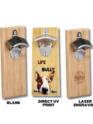 Fridge Bar All2 Woodburn, Engraving, vinyl or UV DTF : Okiyo Akeru Bamboo Fridge Bottle Opener (HL-OK-147-B)