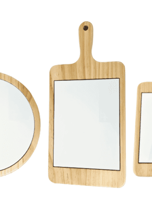 Group Sublimation Blanks : Wooden, Ceramic Platter Plates (TTX)