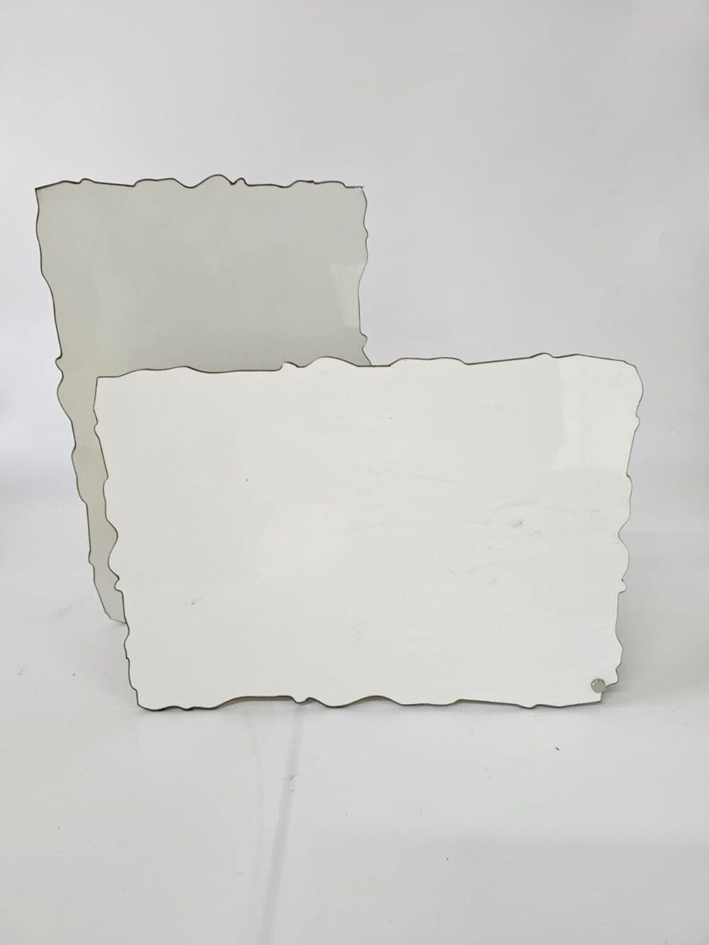 Curvy Frame A3 Laser Sublimation Blanks : Super Glossy 3mm Sublimation SINGLE Side Curvy Frame with silver floating standoff (A6, A5, A4, A3 Portrait or Landscape)