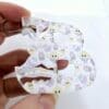 Laser Sublimation Blanks : 3 or 4mm Easter Alpha Subli-Acrylic Keychain (A to Z) with split keyring & clip