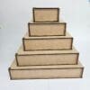 Design Corner : Laser Cut files Downable : Square (5 sizes) for 3mm Material (SAB01)