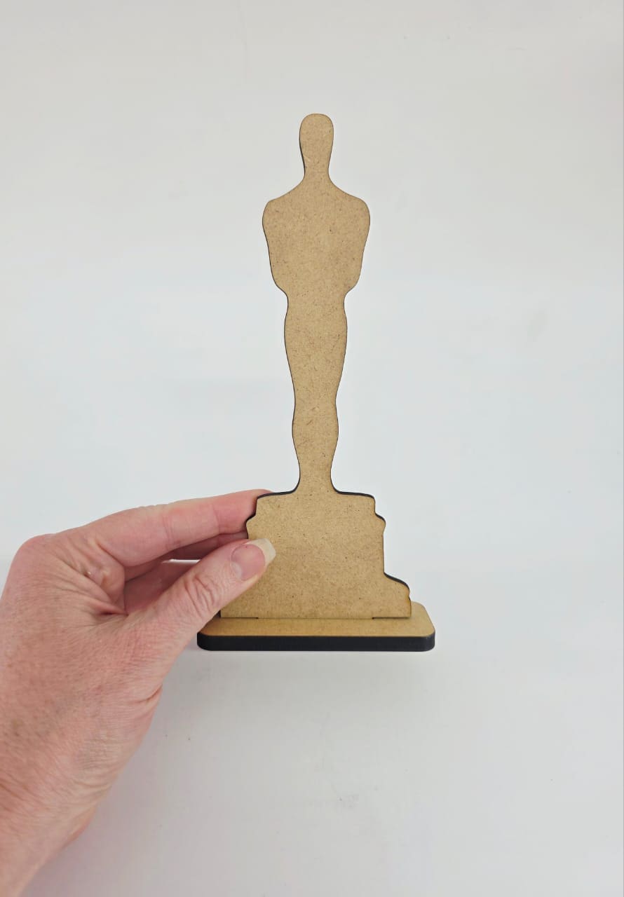PlainMDF Sizing Laser Sublimation Blanks : Oscar Trophy Award (various options)