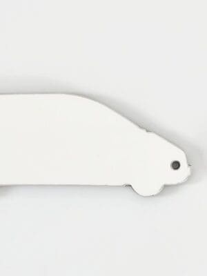 Sub MDF Van Keychain Laser Sublimation Blanks : Glossy MDF 3mm/5mm Single or Double Sided Sublimation Van Keychain with split keyring