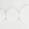 Subli Lux Medals Laser Sublimation Blanks : 2mm White Subli-Lux Medals with Sublimation Ribbon (S, M, L)