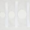 Subli Lux with Ribbon Laser Sublimation Blanks : 2mm White Subli-Lux Medals with Sublimation Ribbon (S, M, L)